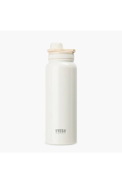OEM Sticla termica TYESO din inox, izolare vacuum, capac flip-top, Bej - 600 ml