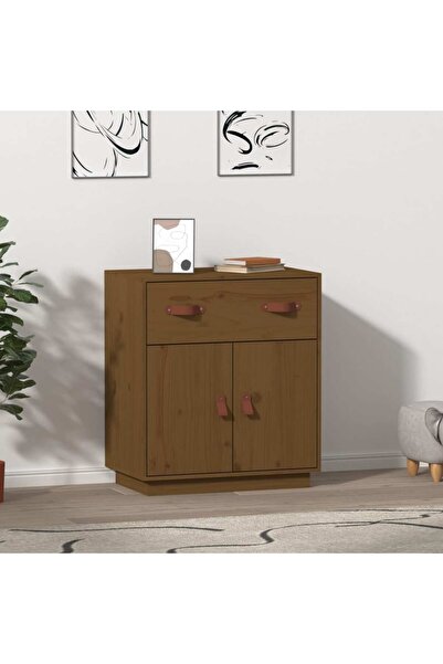Concept Servantă, maro miere, 65,5x40x75 cm, lemn masiv de pin
