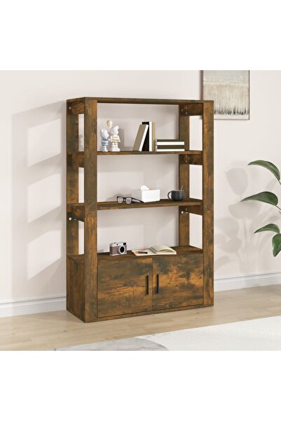 Concept Servantă, stejar fumuriu, 80x30x119,5 cm, lemn prelucrat