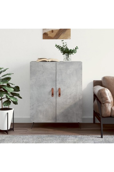 Concept Servantă, gri beton, 69,5x34x90 cm, lemn compozit