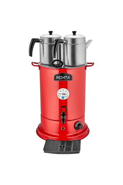 Remta 2 Demlikli Elite Çay Makinesi 18 lt-Kırmızı