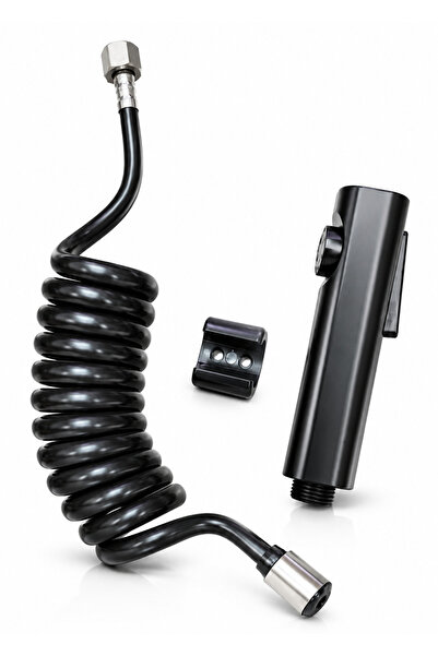 vitkar su armatürleri Taharetmatik Seti Siyah - ( 3/8 )