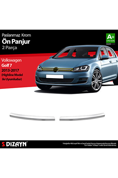 S Dizayn S-Dizayn VW Golf 7 Krom Ön Panjur 2 Prç. Highline 2013-2017 7651181