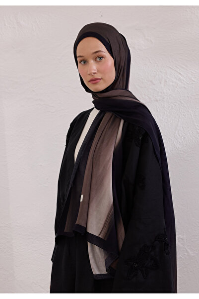 Freshscarfs Color Brush Desen Rami Şal Siyah