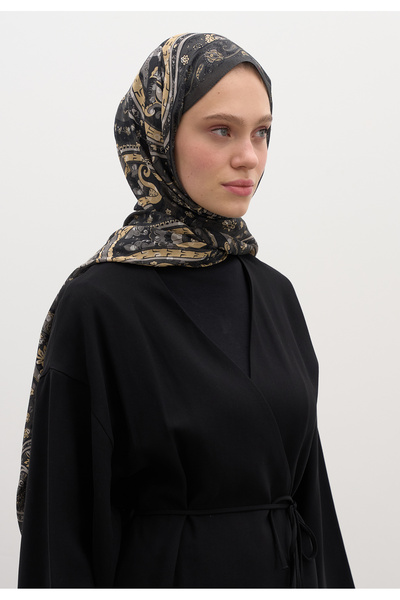 Freshscarfs Panthea Desen Şal Antrasit