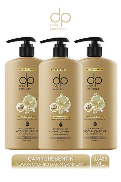 dp Daily Perfection Şampuan Çam Terebentin 425 ml X 3 Adet