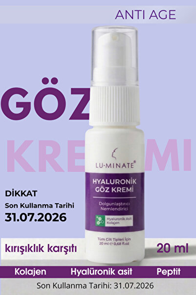Luminate Göz Altı Kremi Kırışıklık Ve Morluk Karşıtı Göz Çevresi Nemlendirici...