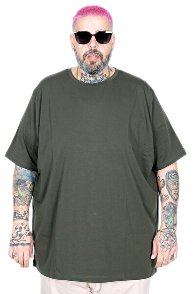 ModeXL Moda XL Velika Veličina Unisex Sa likrom T-shirt okrugla kragna 20149 ...