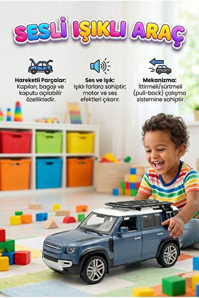 Tıfıl Toys Uzaktan Kumandalı Şarjlı Işıklı 1:16 Ölçekli 4 Yön Fonksiyonlu Off...
