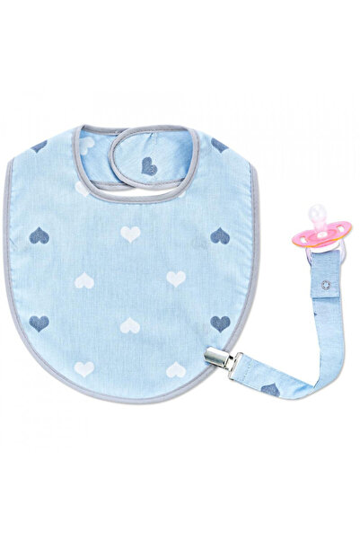 Babyjem Baveta cu suport pentru suzeta (Culoare: Bleu)