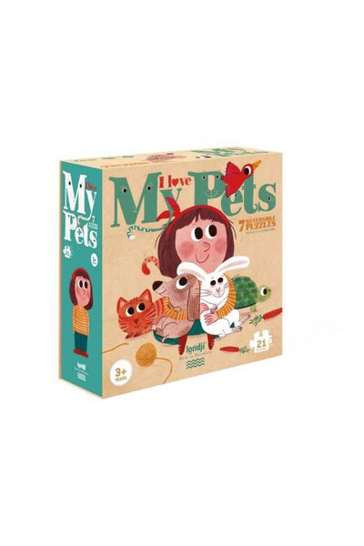 Londji Puzzle reversibil Animale de companie,