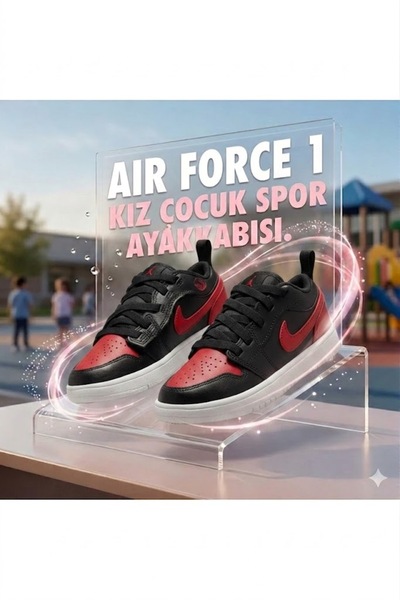 Nike Jordan 1 Low Alt Ps Cırtlı Unisex Çocuk Spor Ayakkabısı -- DAR KALIP 1 B...