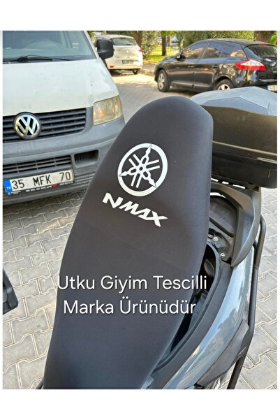 Utku Giyim NMAX TÜM YILLARA UYUMLU MOTOSİKLET KOLTUK SELE KILIFI SİYAH RENK