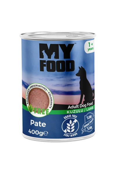 My Food Hrană umedă câini adulți pate cu miel 400 g, grain free, digestie ușo...