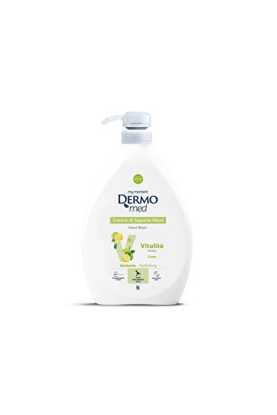 Dermomed Săpun cremă cu pompă 1 L lămâie verde