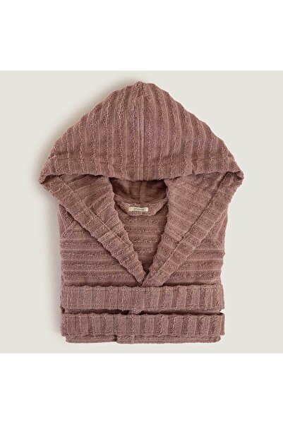 Chakra Halat de baie unisex din bumbac 100% ondulat, liliac