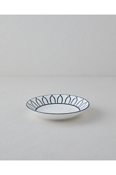 English Home Monarch Porselen Çukur Tabak 19 cm Siyah - Beyaz