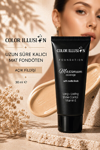 Huncalife C. I. Uzun Süre Kalıcı Mat Fondöten - Açık Fildişi 30 ml ENAE80439