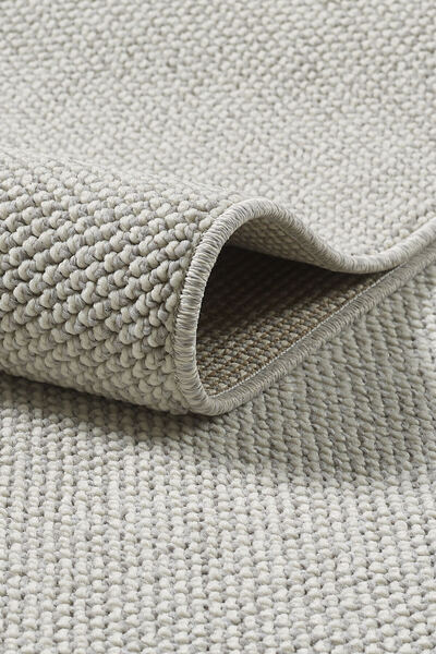 Anaska Home Modern Desenli Gümüş Sisal Yumuşak Jüt Halı Oturma Odası Halısı S...