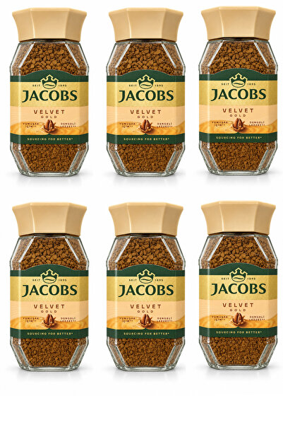 Jacobs قهوة قابلة للذوبان ذهبية مخملية 100 جرام × 6 قطع