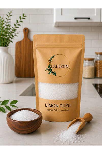 LALEZEN 1 Kg Limon Tuzu Tane - Parça Sitrik Asit Yenilebilir - Lemon Salt
