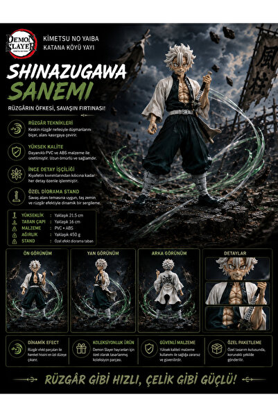 Zigver anime sanemi shinazugawa PVC aksiyon figürleri modeli bebek oyuncaklar...