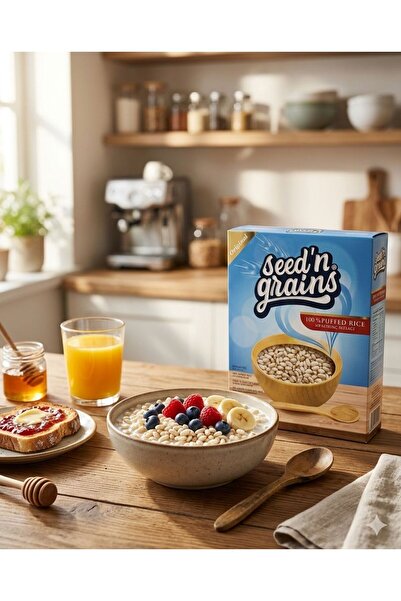 Seed'n Grains Şekersiz Sade Pirinç Patlağı