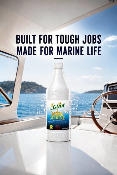 GLİNT Marine Heavy Duty Boat & Yacht Cleaner, Eco-Friendly Degreaser for Ships & Marine Vessels, 1 Liter