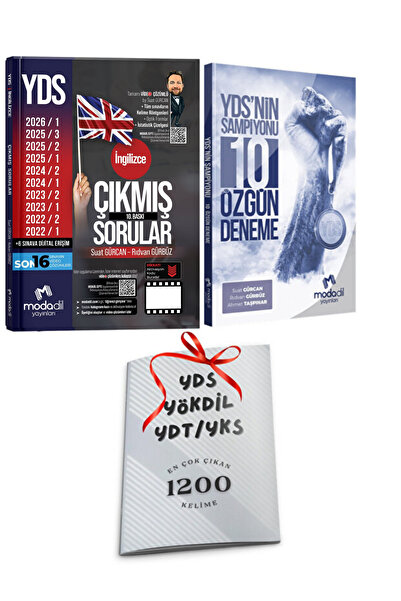 Modadil Yayınları YDS Modadil Son 10 Yıl Çıkmış Sorular ve YDS Şampiyonu 10 D...