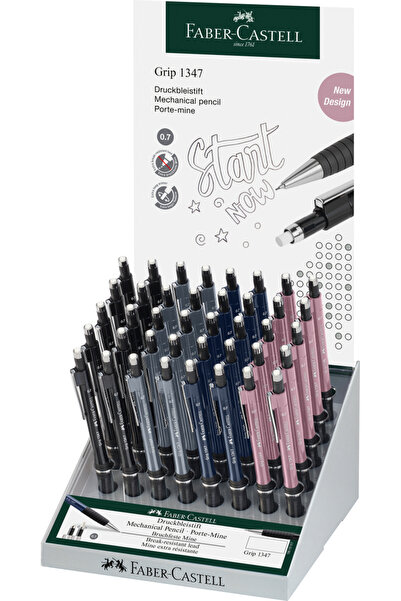 Faber Castell EXPONAT 40 BUCĂȚI CREION MECANIC 0.7 MM GRIP 1347 URBAN FABER-C...