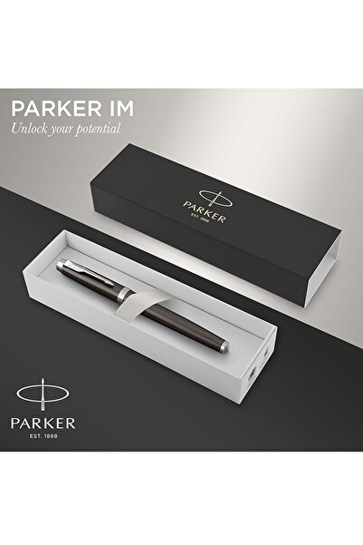 Parker قلم باركر آي إم اسبرسوغامق رولربول حواف كروم-10542(بسعر التصفية)