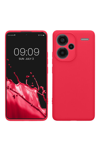 KWmobile Калъф за Xiaomi Redmi Note 13 Pro Plus 5G, Розов, Силиконов, KWM0000...