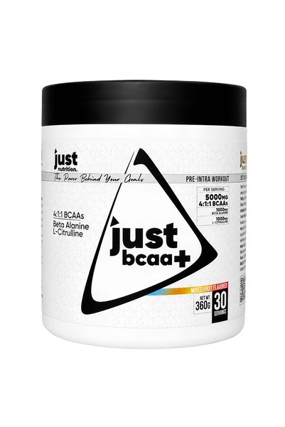 Just Nutrition Bcaa Amino Acid Powder 360 Gr 30 Servings Mixed Fruit + Shaker + Protein Coffee Gift