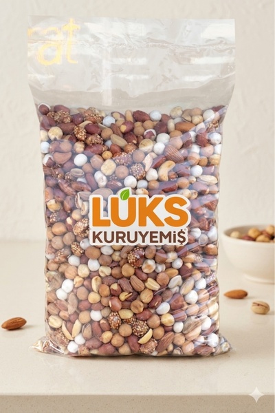 lüks kuruyemiş Düğün Süper Karışık 5 Kg Kuruyemiş Fındık Badem Kaju Antep Leb...
