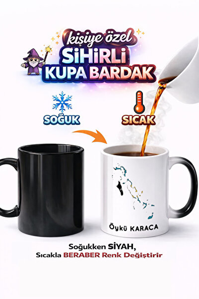 Kirbi Reklam كوب سحري من البورسلين مطبوع عليه علم جزر البهاما هدية