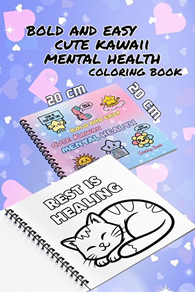 Pink Swan Craft Cute Kawaii Mental Health Bold And Easy - 20x20 Büyük Boyama ...