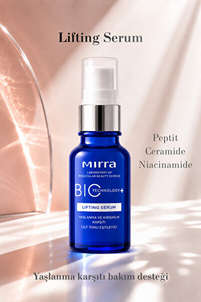 Mirra Lifting Serum Yaşlanma ve Kırışıklık karşıtı Cilt tonu eşitleyici Pepti...