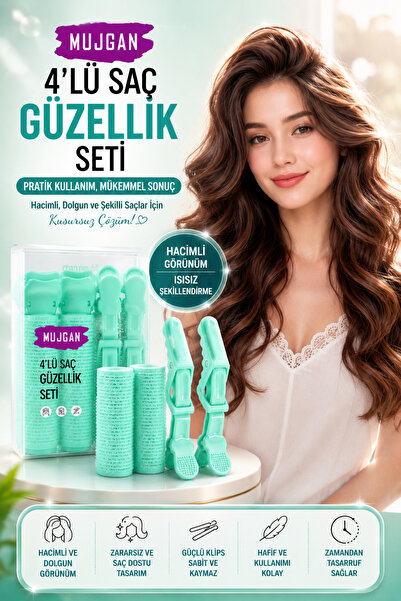 MUJGAN Set de coafat cu 4 piese – Elegant și ușor de utilizat