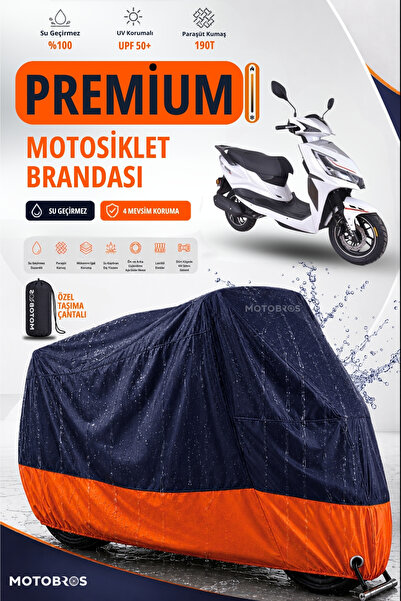 Motobros دراجة نارية Mondial 50 Turismo Luxury Premium قماش المظلة القماش الم...