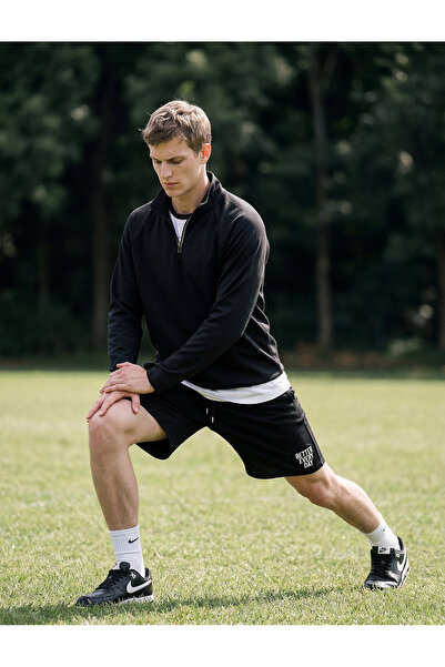 Koton Long Sleeve Stand Collar Half Zipper Sports Sweatshirt