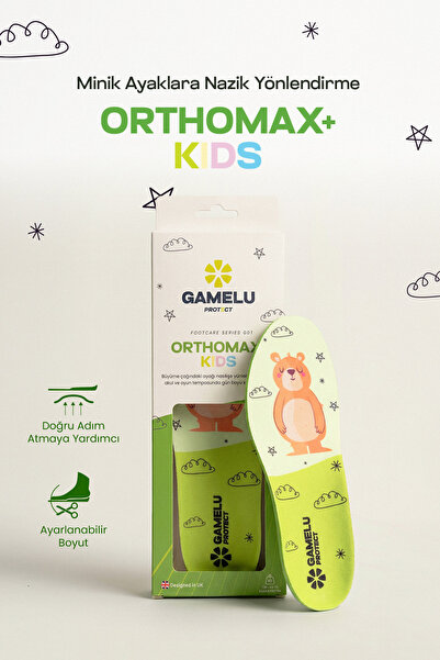GAMELU PROTECT OrthoMax+ Kids Ortopedik Tabanlık-Çocuk İçe Basma Ve Düz Taban...