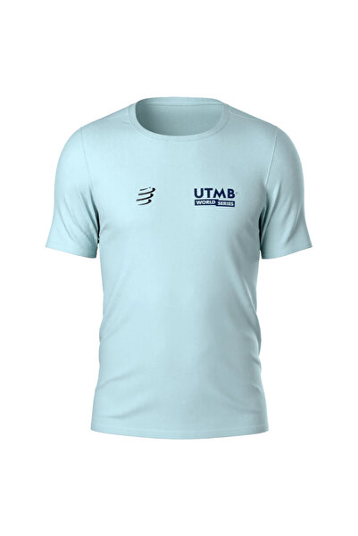 Compressport Tricou de alergare pentru bărbați UTMB 2025 - Verde deschis - M