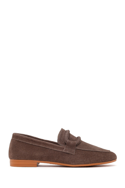 Derimod Loafer masculin din piele de căprioară cu cataramă din nurcă pentru f...