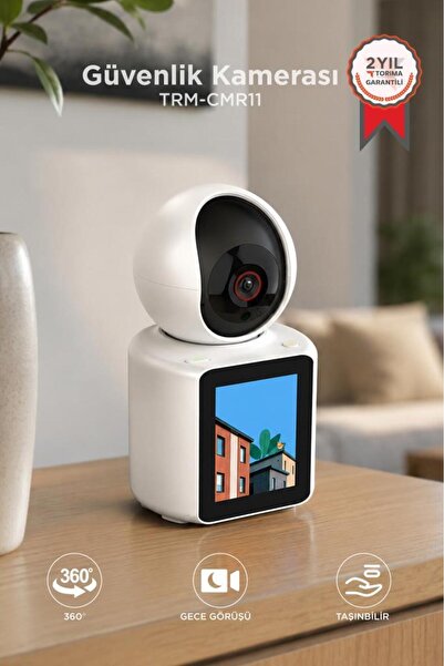 Torima Bebek Kamerası Monitörlü 360 Derece Dönebilen Full Hd Smart Ip Güvenli...