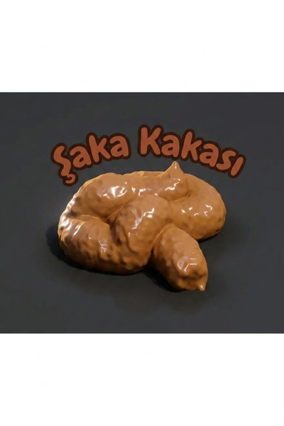 Filkorium3D 9 CM - Gerçekçi Görünümlü SERT Plastik Şaka Kakası - Eğlenceli Mu...