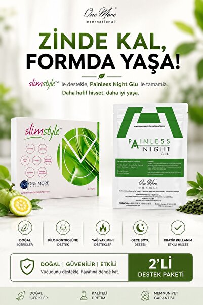 One more international PAINLESS NIGHT GLU AĞRI BANDI + Slim Style 2 Li ürün