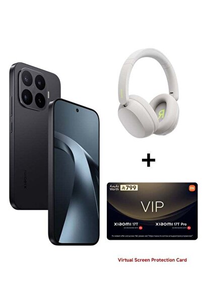 Xiaomi هاتف ذكي 17T بشريحتين + eSIM، يدعم 5G، أسود، ذاكرة وصول عشوائي 12 جيجا...