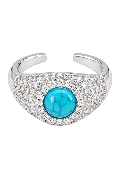 Store Diva Charm Turquoise Stylish Women's Knuckle and Pinky Ring