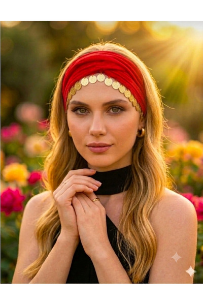 ASYA PAZARLAMA Karadeniz Liralı Kırmızı Keşan, Fular, Şal, Saç Bandı, Bandana...