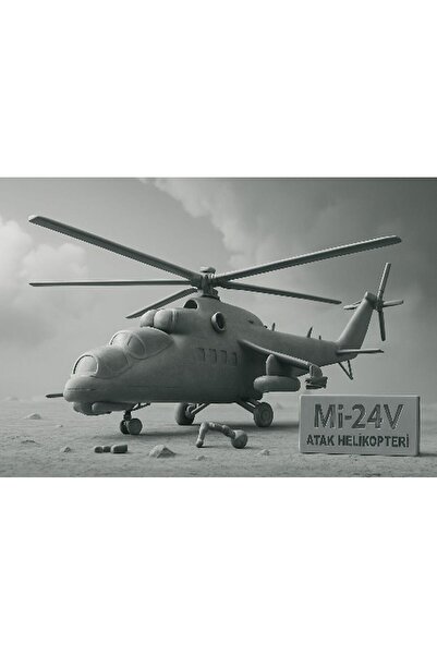 Teknoartshop Mi-24V Helikopter Kit Card - Eğitici Deney Seti